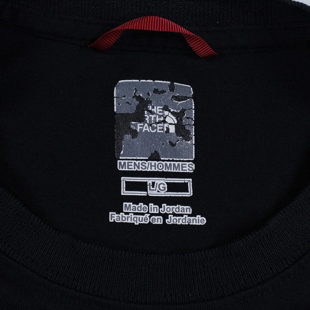 The North Face Mens Black Performance Active T-Shirt Crew Neck Top Size L